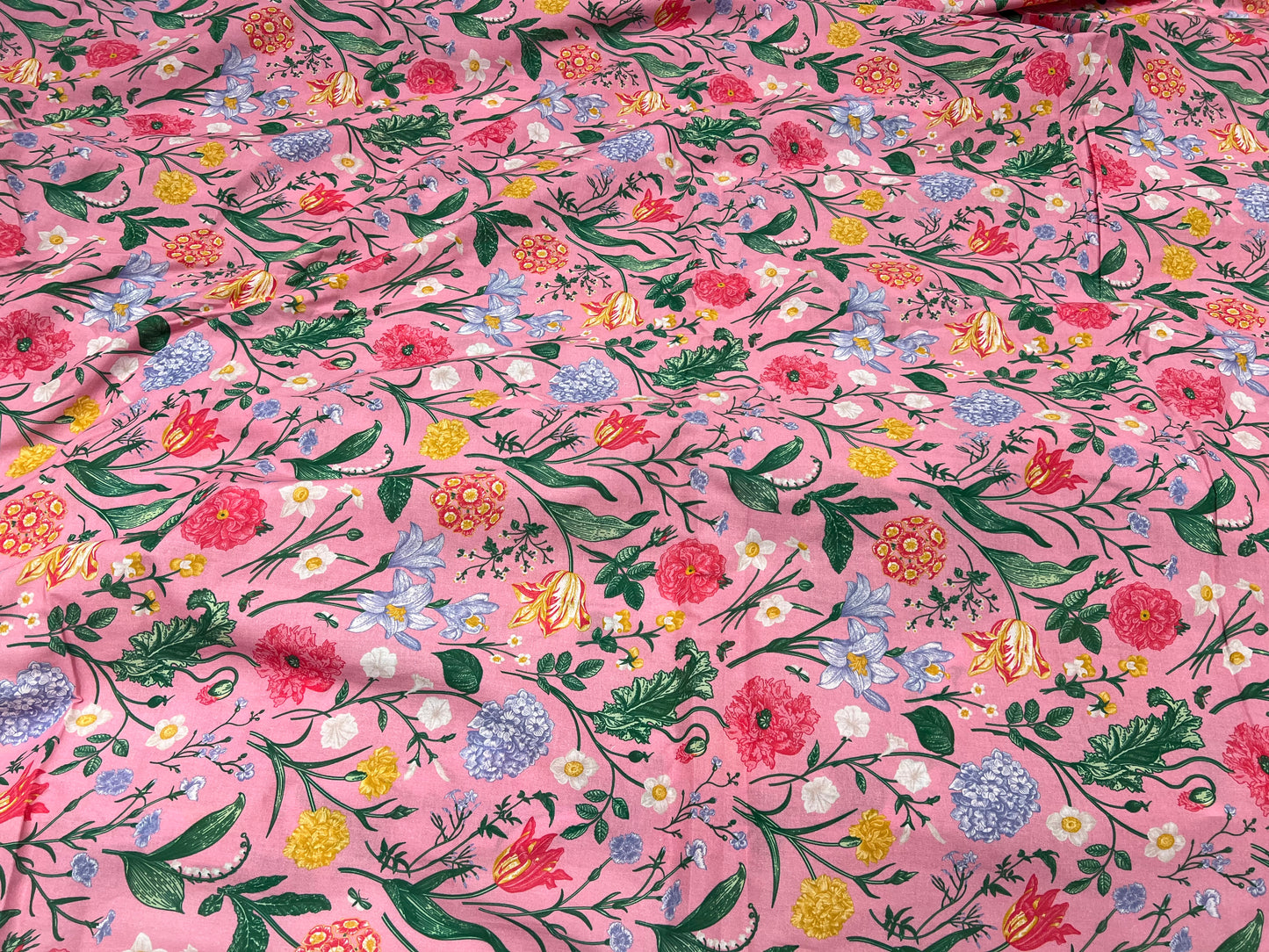 Rosy Tangle Lawn Cotton ₹280/- per meter