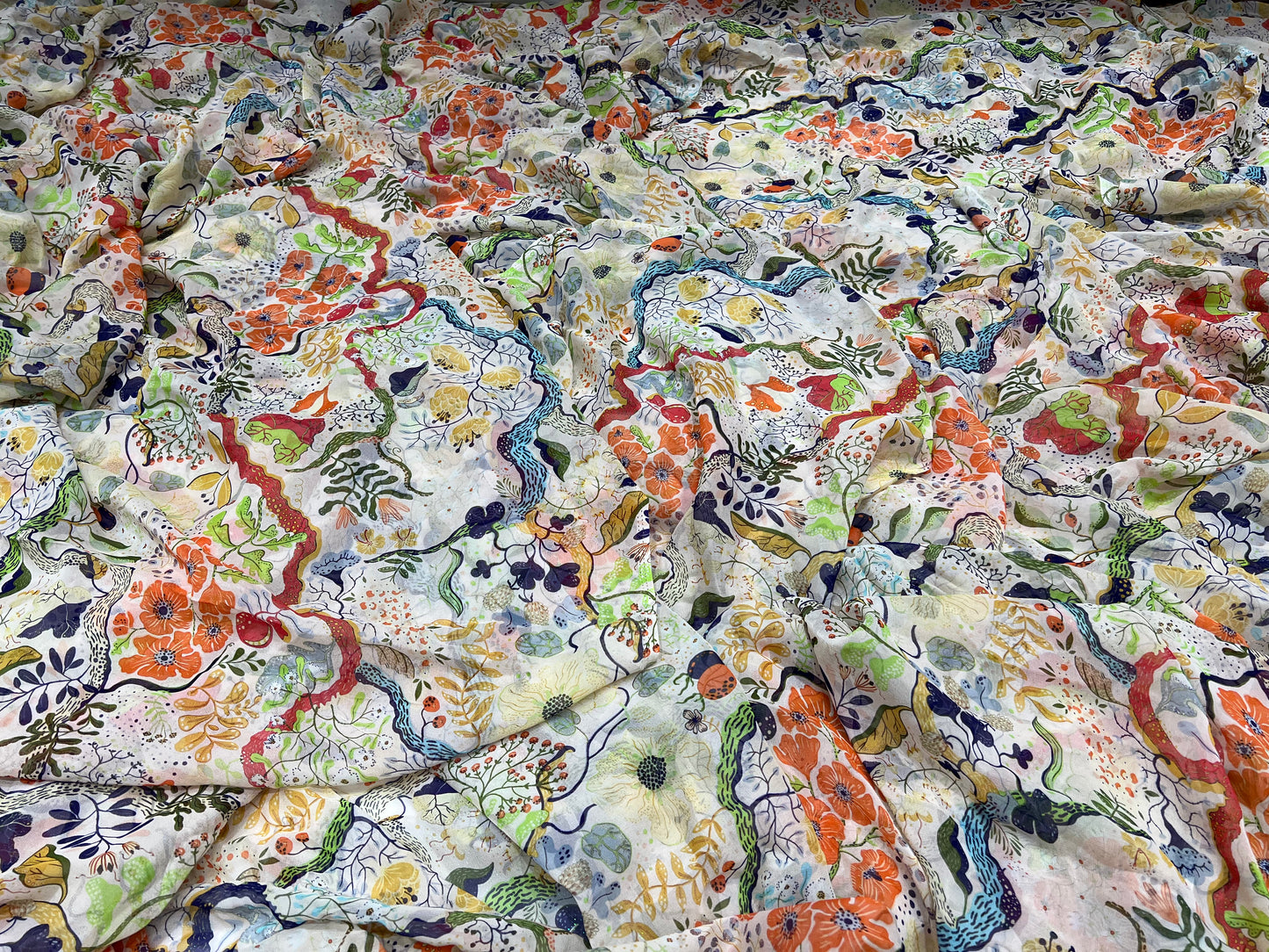 Vintage Garden Viscos Georgette ₹380 per meter