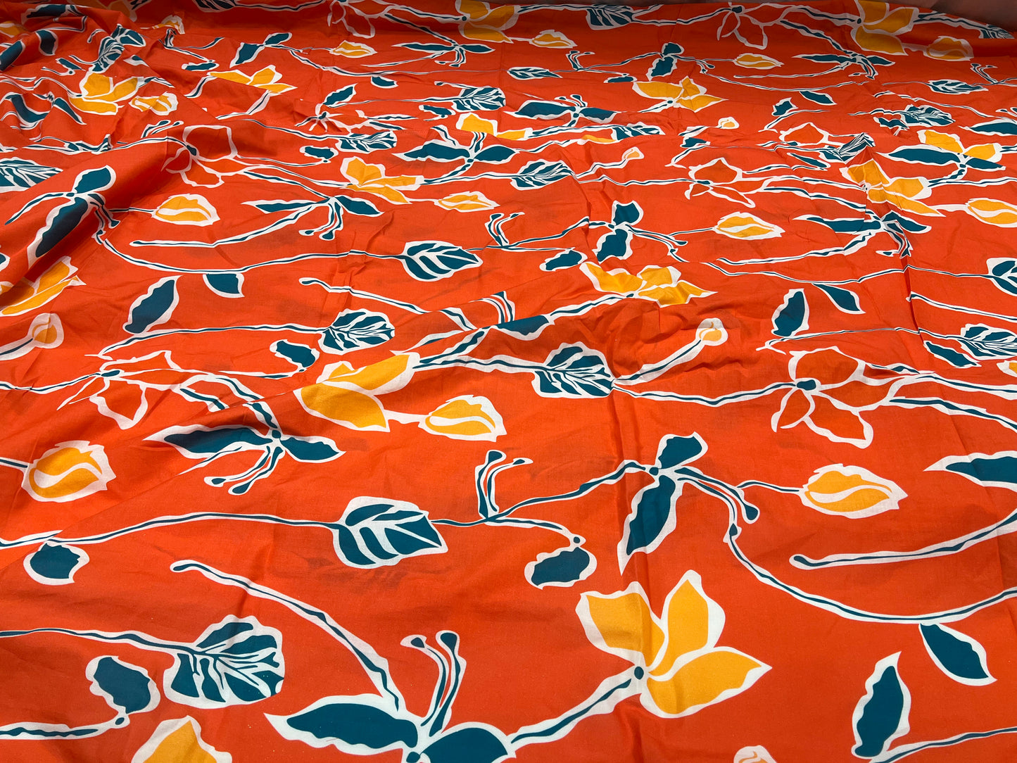 Tangerine Twist Lawn Cotton ₹280/- per meter