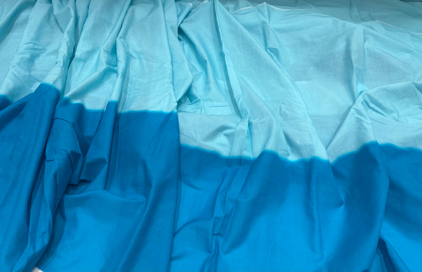 Ombre Ocean Lawn Cotton ₹280/- per meter