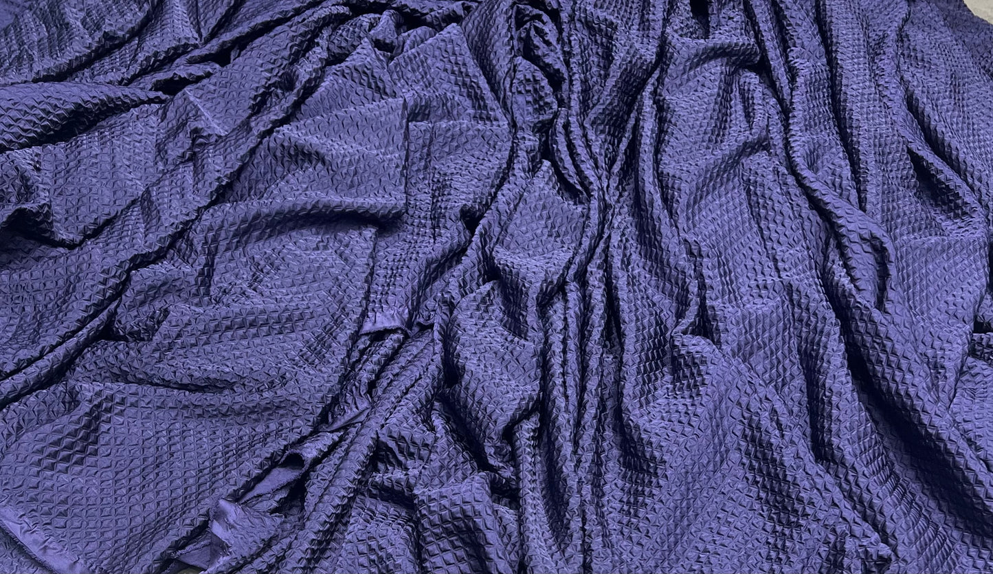 Silky Modal Boxy ₹650 per mtr- Navy Blue