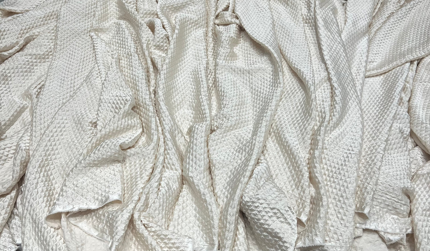 Silky Modal Boxy ₹650 per mtr- Off-White
