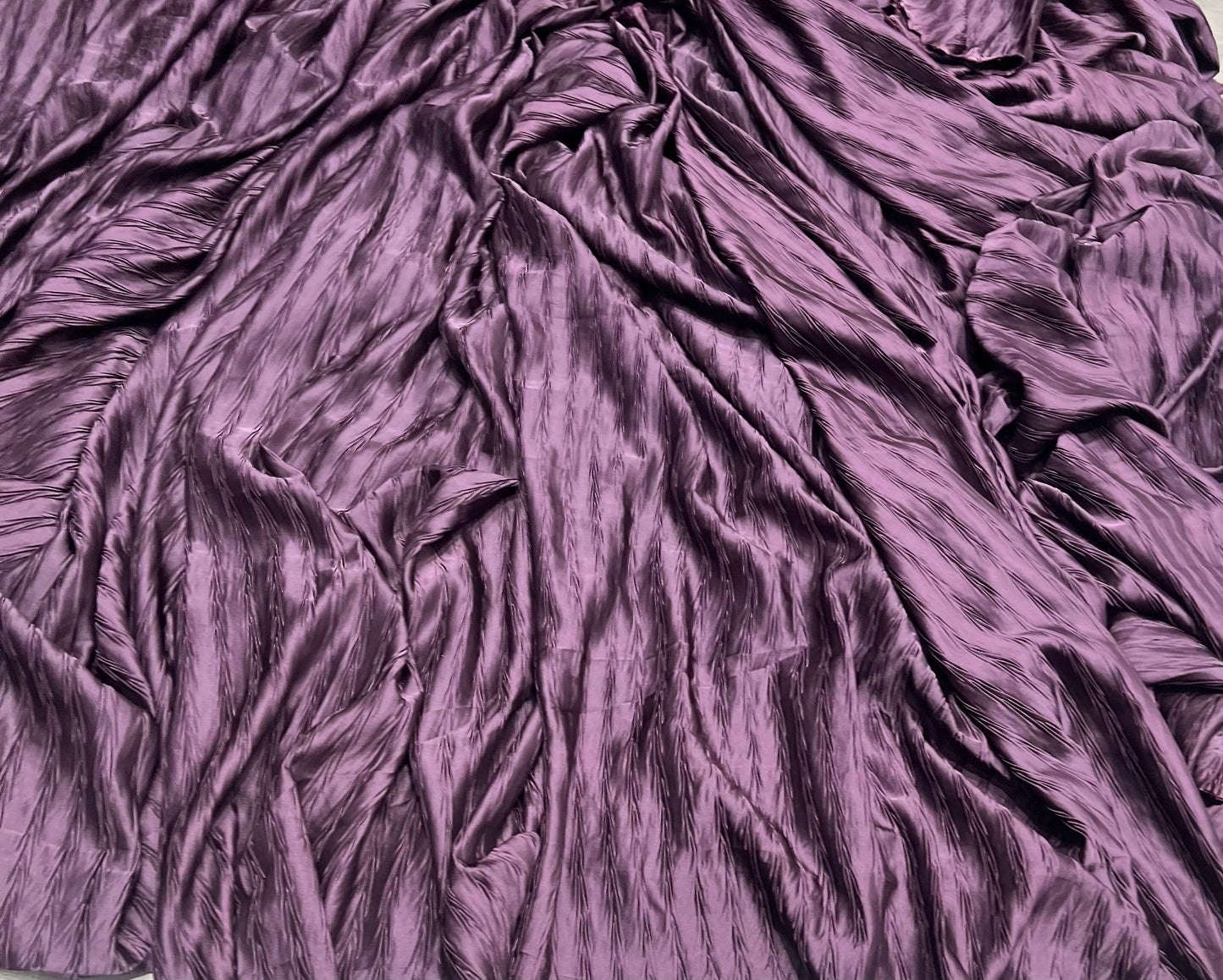 Silky Modal Pintex ₹650 per mtr- Deep Plum