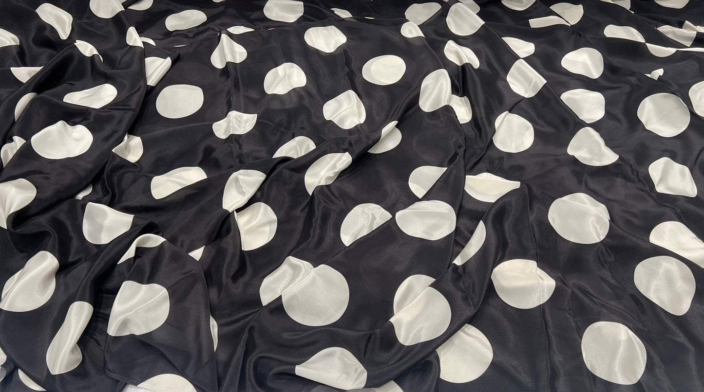 Midnight Dots Viscose Crepe ₹450/- per meter