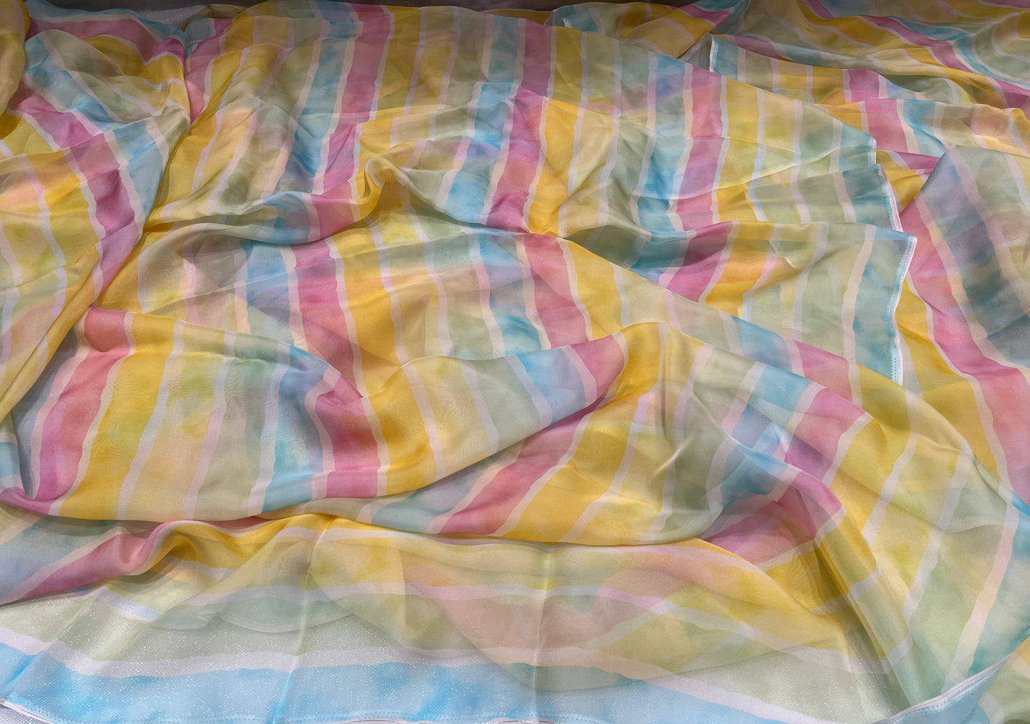 Pastel Horizon Viscose Organza ₹450 per meter