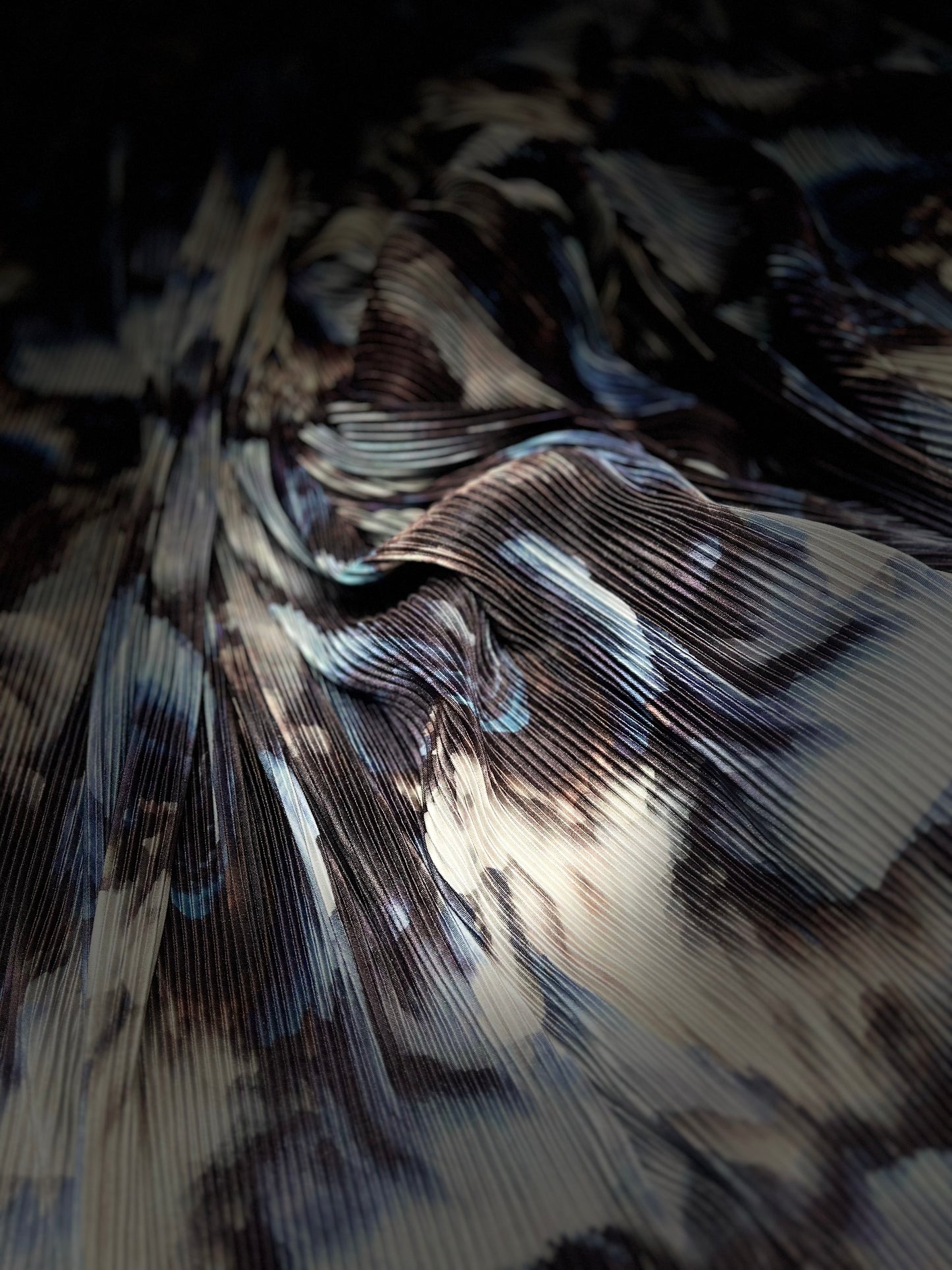 Ombre Lycra Pleats- earth ₹850/ per meter