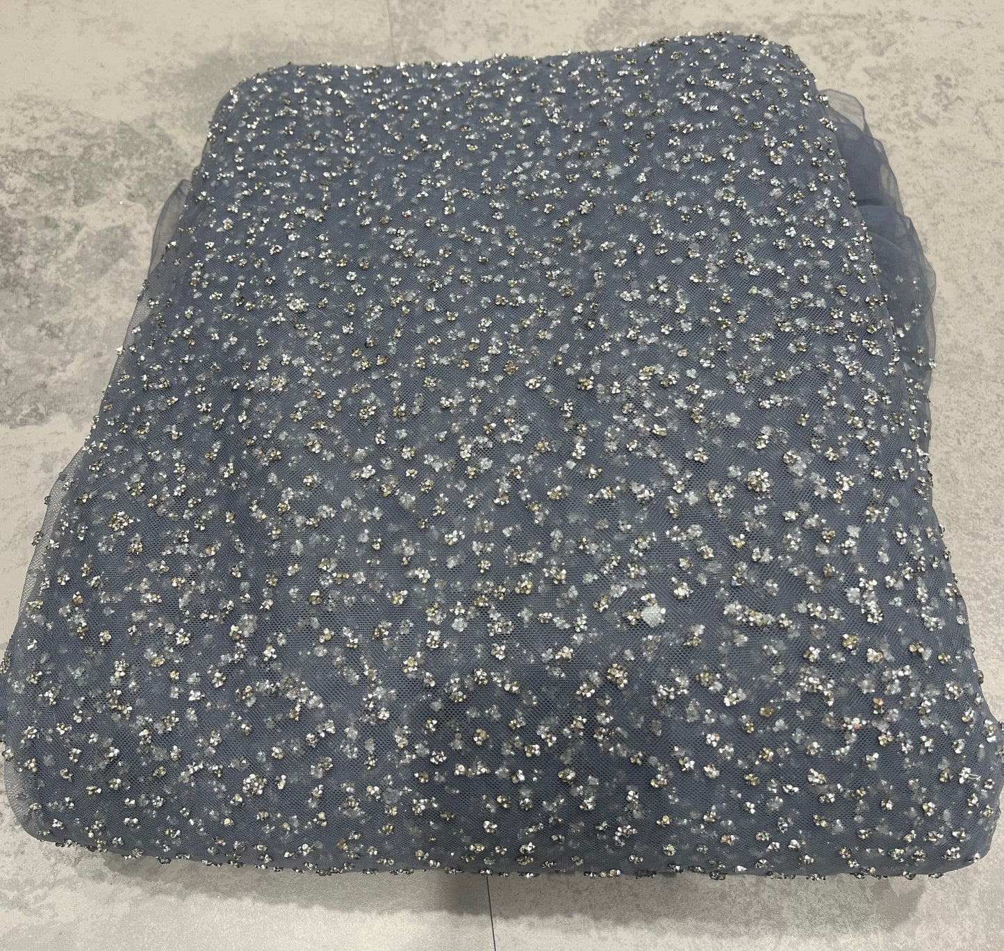 Bling Stone Net- Grey ₹1050/ per meter