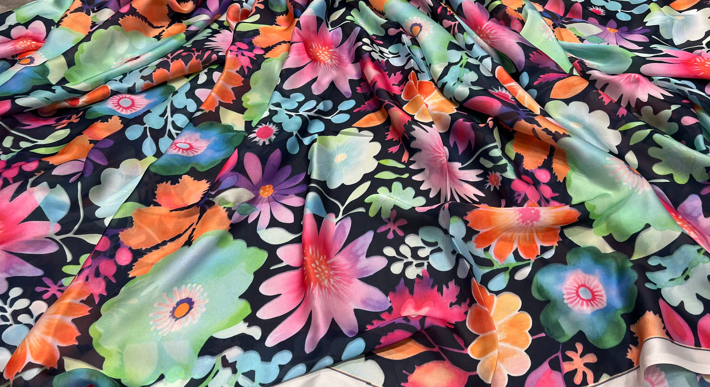 Satin Georgette ₹350 per meter- 1011