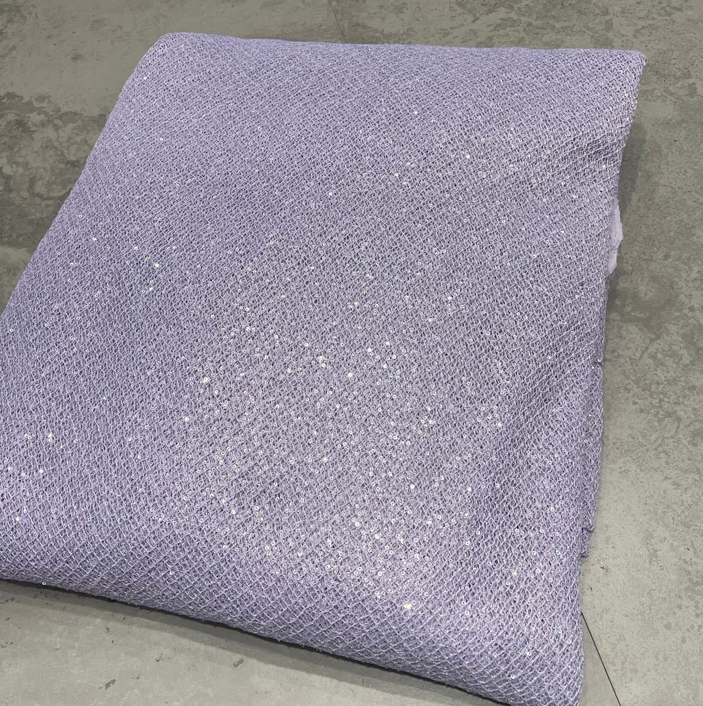 Lavender Micro Sequin Chandelier Net ₹1050/ per meter