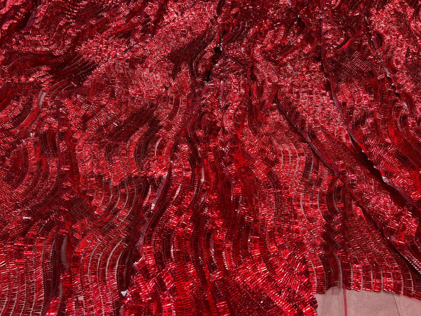 Blood Red Bling Embroidered Net ₹1850/per meter