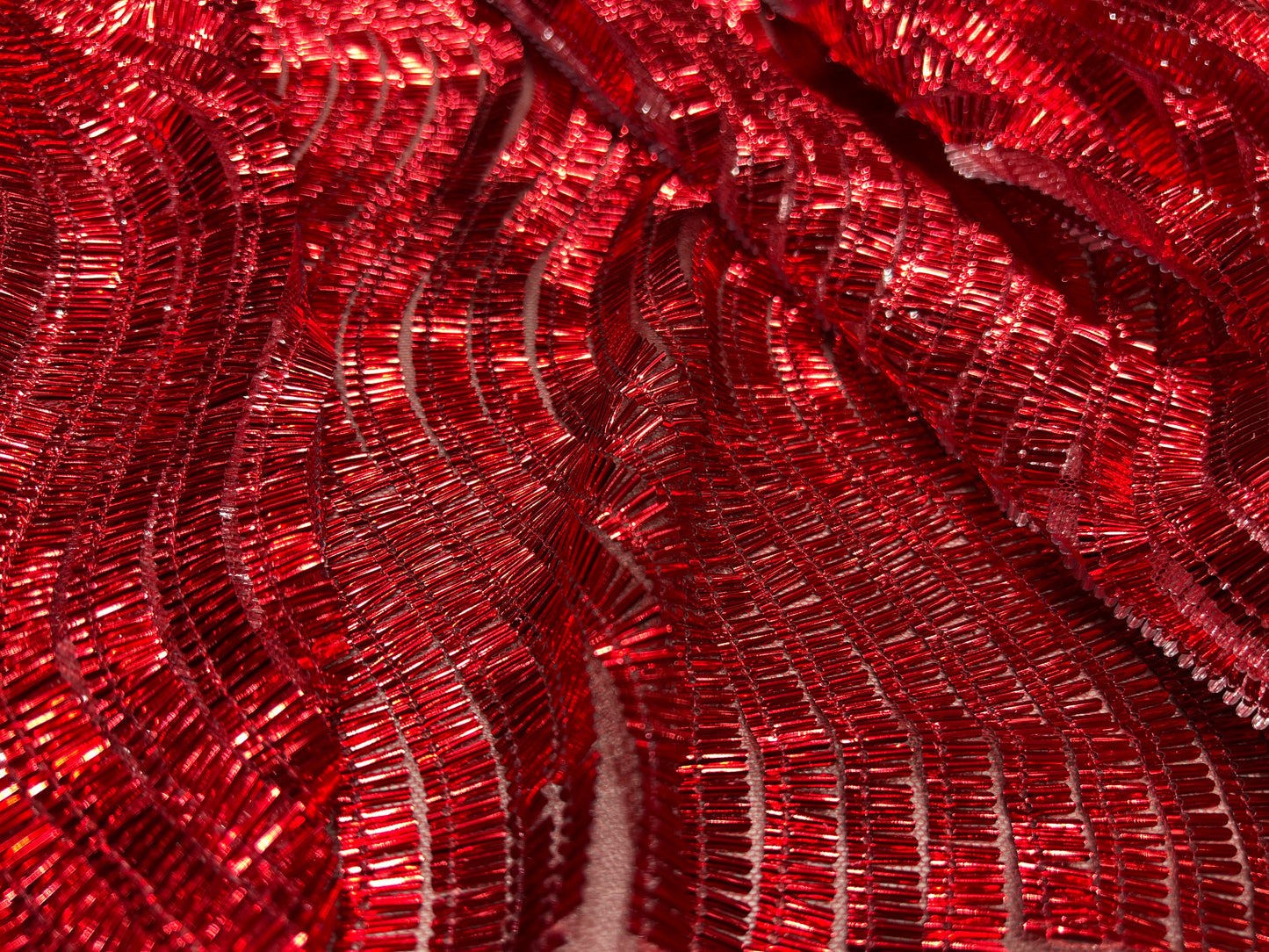 Blood Red Bling Embroidered Net ₹1850/per meter