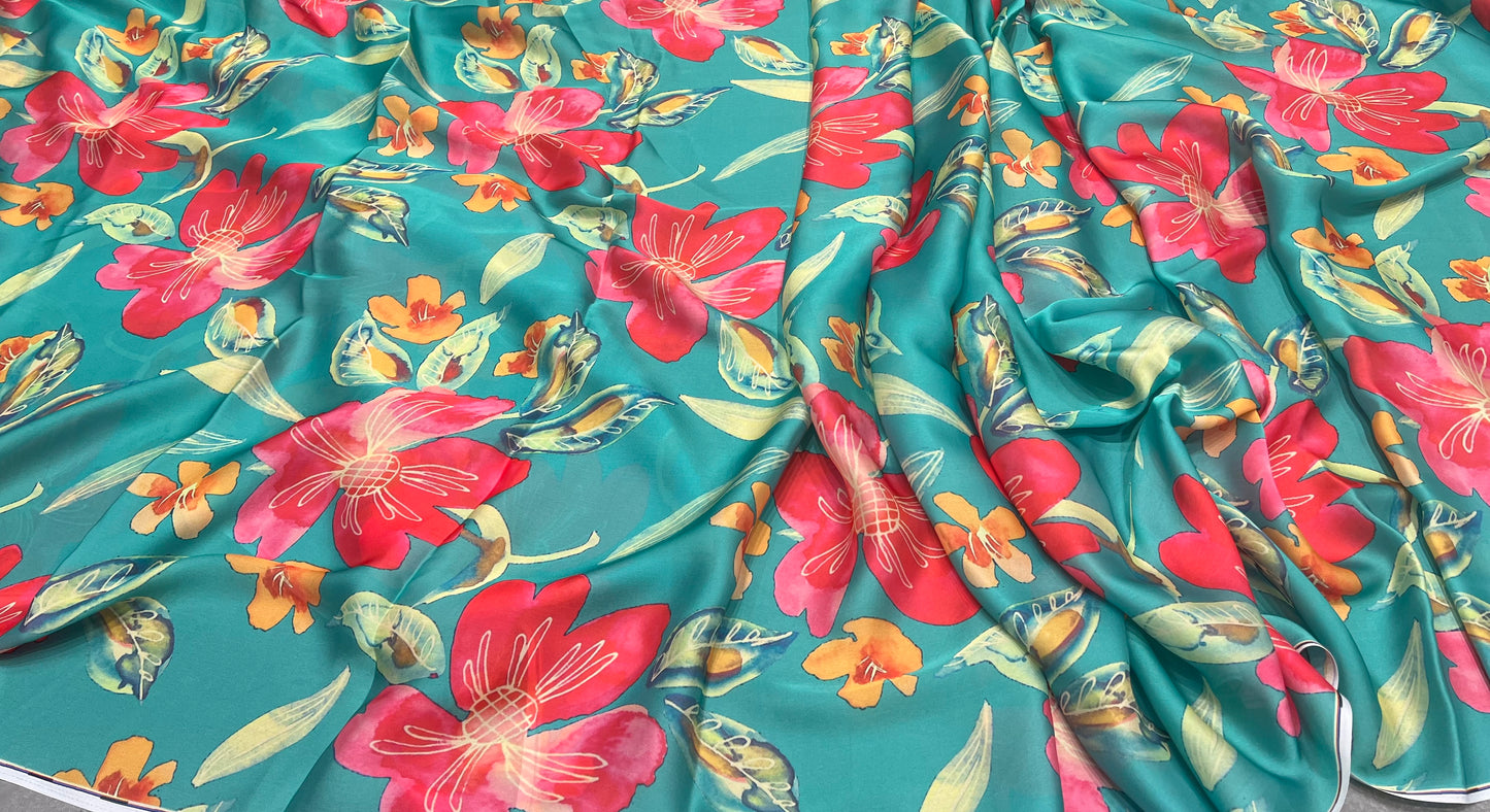 Satin Georgette ₹350 per meter- 1028