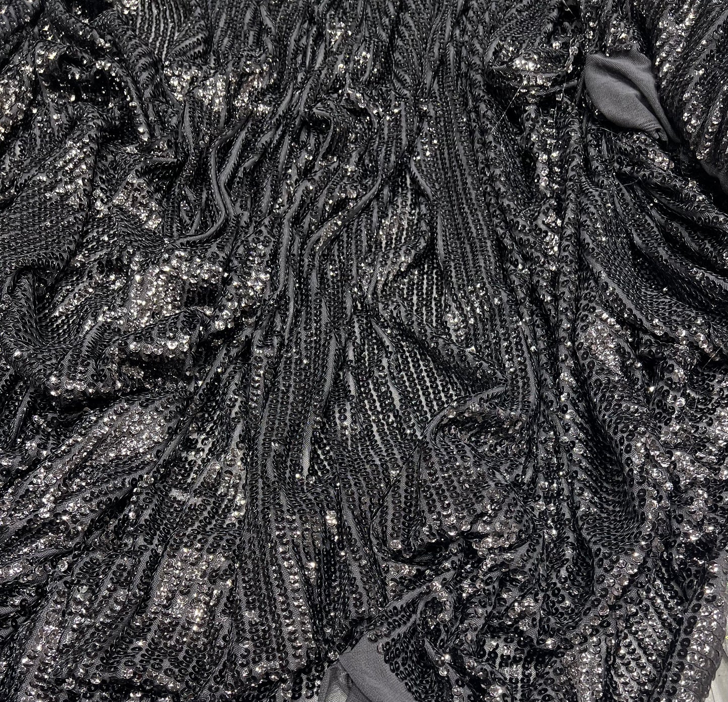 Lycra Sequins- Black ₹1150/ per meter