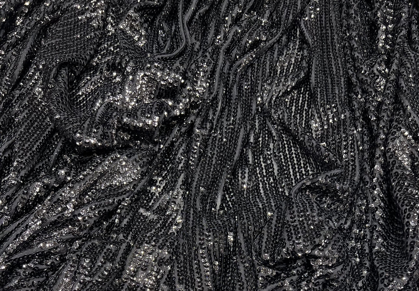 Lycra Sequins- Black ₹1150/ per meter