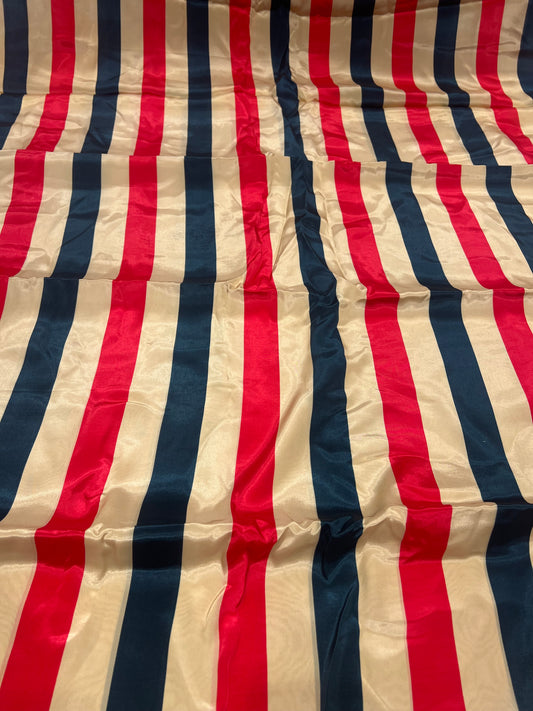 Bold Stripes Mix Viscose Crepe ₹450/- per meter