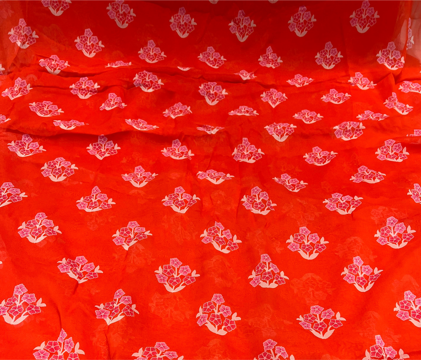 Red Buti Charm Viscose Georgette ₹380 per meter