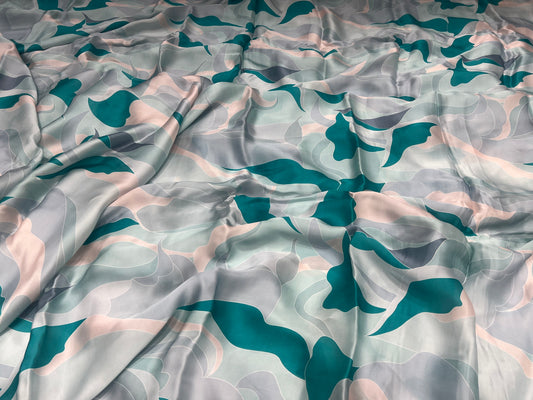 Ocean Wave Satin Organza ₹550/- per meter