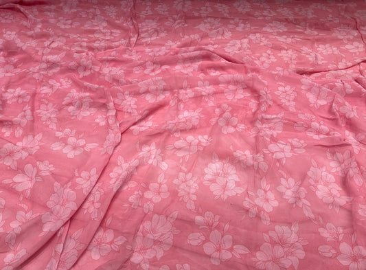 Pink Blossom Viscose Georgette ₹380 per meter