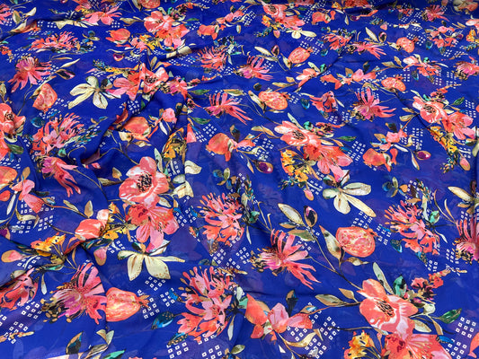 Royal Garden Viscos Georgette ₹380 per meter