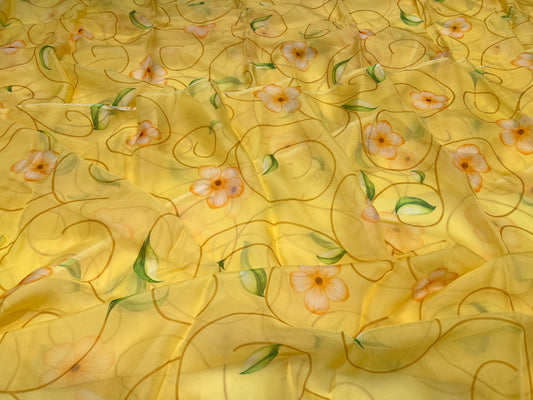 Sunny Swirl Viscose Organza ₹450 per meter