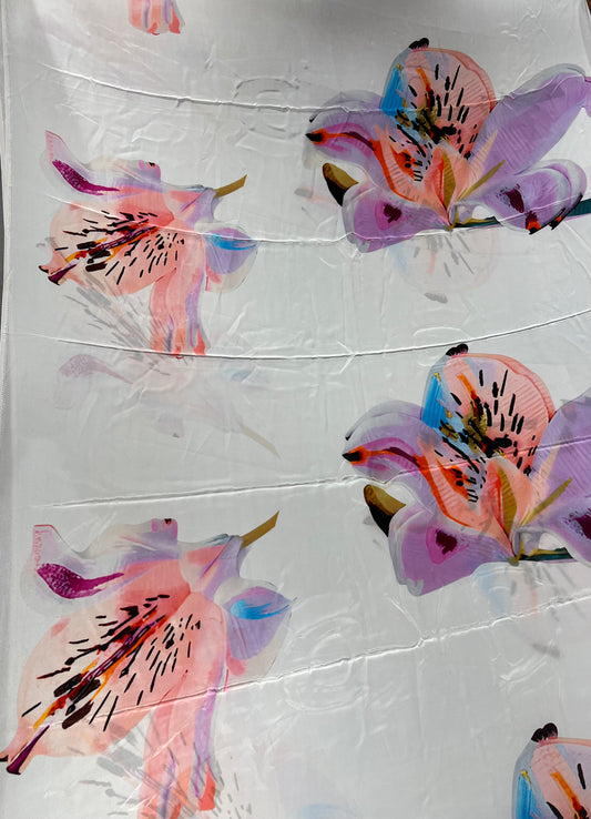 Pastel Paradise Viscose Crepe ₹450/- per meter