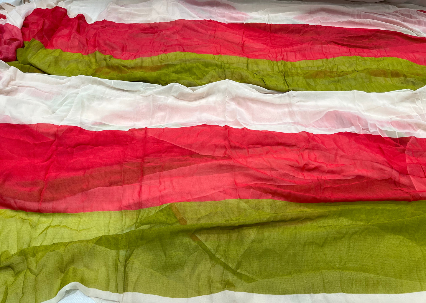 Multi Stripes Viscos Georgette ₹380 per meter