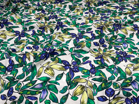 Indigo Ivy Lawn Cotton ₹280/- per meter