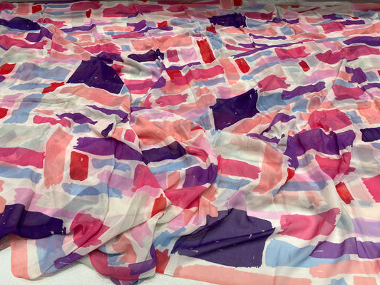 Pastel Paint Strokes Viscose Georgette ₹380 per meter