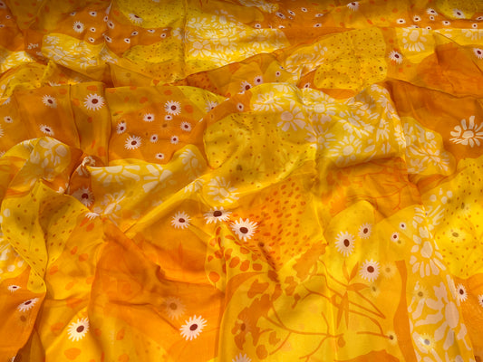 Amber Bloom Viscose Organza ₹450 per meter