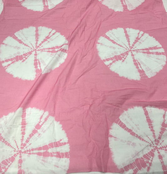 Pink Circular Burst Lawn Cotton ₹280/- per meter