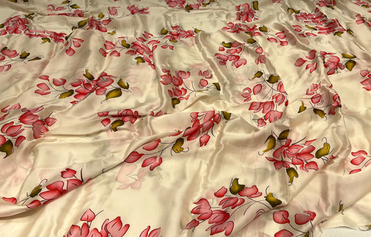 Blush Petal Cascade Satin Organza ₹550/- per meter