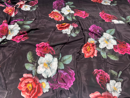 Floral Bunch Viscose Crepe ₹450/- per meter
