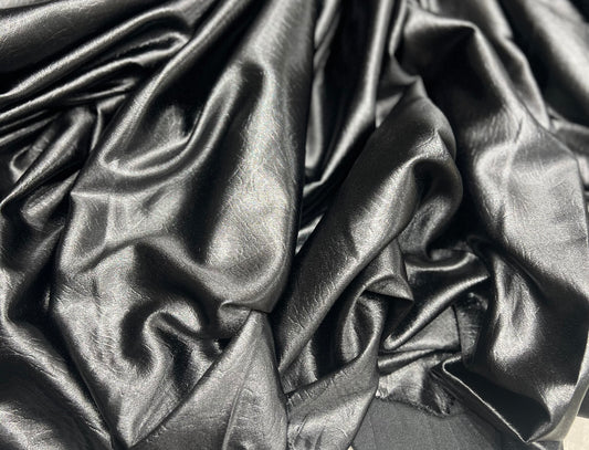 Eva Marble Silk ₹850 per mtr- Midnight Black
