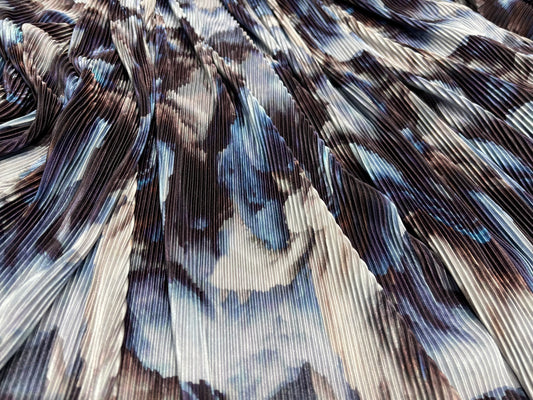 Ombre Lycra Pleats- earth ₹850/ per meter