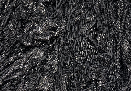Lycra Sequins- Black ₹1150/ per meter